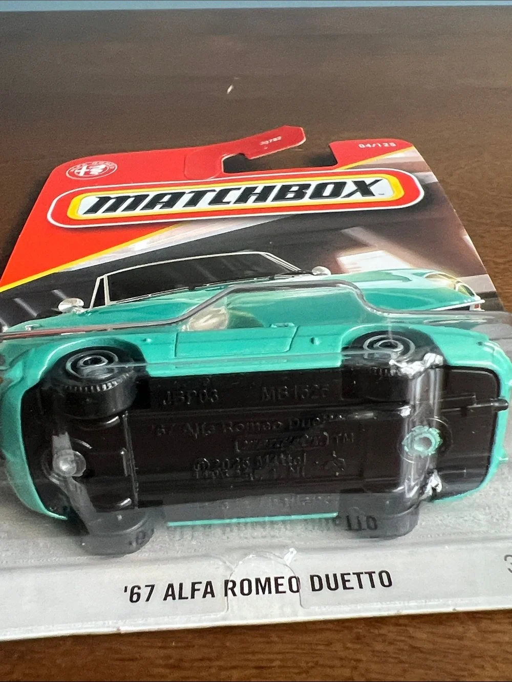 '67 Alfa Romeo Duetto Teal Convertible Matchbox